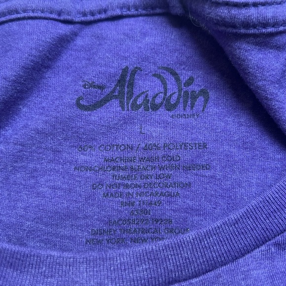 Disney Purple Aladdin Rhinestone Genie Lamp T-shirt - Picture 3 of 3